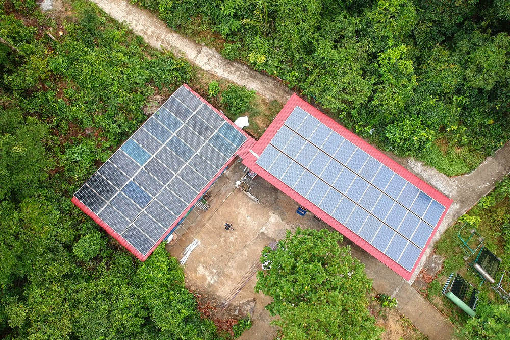 Kaoh Rong Samloem, Sihanoukville, Camboja-Puro Sistema PV-Diesel da Ilha Off-Grid